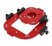2 Pièces Gabarit D’angle Arrondi pour Routeur, Modèle Compact | Alliage D’aluminium, Finition des Bords et Stabilité, pour Projets de Menuiserie Diy, Armoires et Chants