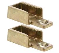 2 Pièces Gâche de Fenêtre à Battant Réglable en Alliage de Zinc Or | Point de Verrouillage Aluminium Micro-ajustable, Fixation à Clip, pour Réparation de Châssis et Cadres Déformés