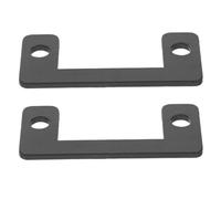 2 Pièces Gâche de Porte Métallique Noire pour D’entrée, Sécurité | Fer, Installation Rapide et Verrouillage Simple, Usage Résidentiel ou Bureau, Compatibilité