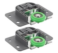 2 Pièces Galet de Guidage de Porte Coulissante D’armoire, 24mm | Remplacement à Ressort Déverrouillage Rapide, Roue à Came et Anti-saut, pour Portes de Placard