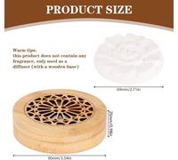 2 Pièces Galet Diffuseur Huile Essentielle,Pierre Parfumée Pour Huiles Essentielles,Diffuseurs D'huiles Essentielles Avec Pierre Parfumée,Avec Boîte À Encens En Bois,Pour Salon,Chambre