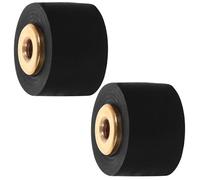 2 Pièces Galet Presseur de Rechange 10mm en Caoutchouc | Réparation D’appareils Audio, Noir, Conception Précise, Usage sur Recorder et Player, Pose Simple
