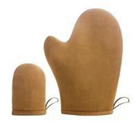 2 Pièces Gant Autobronzant,Autobronzants Applicateur Self Tan Mitt Sunless Gloves Applicator,Self Tanning Mitt Gant Autobronzant,pour Autobronzant Gelule, Huile Bronzante, Creme -Marron