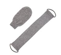 2 pièces gants de massage pour brosse à dos en fibre de bambou, brosse exfoliante pour le dos, brosse naturelle pour le corps pour éliminer les peaux mortes