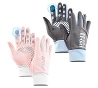 2 Pièces Gants Hiver Homme et Femme, Gants Thermiques, Cyclisme Gants de Course à Pied, Anti Froid Chaud Coupe-Vent Gant pour Homme Moto Running Ski