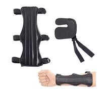2 Pièces Garde de Bras de Tir à l'arc Kit, Protège Bras Tir à l'arc, Réglable Protection de Doigts de Tir à l'arc, Confortable et Facile à Ajuster, Idéal pour Débutants et Professionnels
