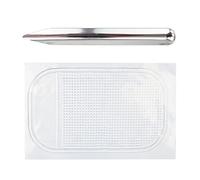 2 Pièces Gardez Vos Espaces De Travail Bien Rangés Avec Ces Pelles À Perles Et Ce Tapis Antidérapant Tapis Antidérapant Coussin En Silicone Décor Tampon En Silicone En Acier Inoxydable