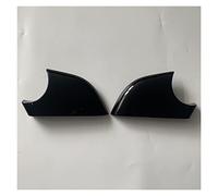 2 Pièces Gauche Droite Voiture Côté Porte Rétroviseur Inférieur Couvre Aile Miroir Coque Boîtier Capuchon Pour Tesla Pour Modèle 3 2017-2021 Cache de rétroviseur extérieur(Noir brillant)