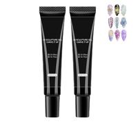 2 Pièces Gel 3D Nail Arts, Gel Construction Ongle Uv, Rhinestone Glue, Colle À Ongles Sculpting Gels Polish, Gels De Sculpture Transparent Sans Essuyage, Pour Revêtement En Poudre, Collage De Diamants