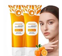 2 Pièces Gel Exfoliant Naturel, Exfoliant Doux, Gentle Exfoliating Orange, Gel éxfoliant Orange Pour Le Visage, éxfoliant Pour Le Visage Pour Un Nettoyage En Profondeur, Gèl Gommant éclaircissant,100g