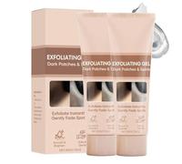 2 pièces Gel exfoliant naturel,exfoliant gommage visage doux,gel gommant éclaircissant pour une peau éclatante,dark spot correcting glow serum,gels nettoyage en profondeur,50g
