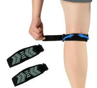 2 Pièces Genouillère Rotulienne, Genouillère Sport Bandage, Sangle de Maintien pour Tendons Rotuliens, Genouillère Réglable pour la Course pour Tendinite Randonnée FitnessTennis