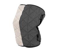 2 Pièces Genouillères Hiver Polyester Protection Genou Confort Doublure Épaisse Coupe-Vent Adaptées pour Randonnée Sports d'hiver Cadeaux Activités Ex, Gris Foncé sans Peluche