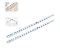 2 Pièces Glissière Tiroir,450x17mm Coulisse a Bille lot de 2 Rail Tiroir Coulissant Coulisses à Bille Rails Glissières à Billes Extrait Partie Accessoire Matériel Glissière pour Tiroir