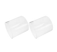 2 Pièces Globe de Lanterne à Gaz en Verre Transparent, Cylindre 12 | Remplacement pour Grandes Lampes Propane, Usage Nocturne et Urgence, Surface Lisse, Haute Transparence