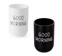2 Pièces Gobelet Brosse à Dent, Tasse de Lavage des Dents, Gobelet Brosse a Dent Salle Bain, Lavage des Dents Tasse, Gobelets en Plastique pour Salle Bain, Gargarisme Tasse pour Couples, Boudoir Miel