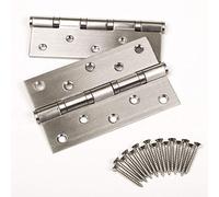 2 Pièces Gond de porte 127 x 76 x 2,5 mm Fourreau en acier inoxydable SS304 roulements à billes avec vis en acier inoxydable Charnières et vissage Poids supporté 75kg de SOTECH