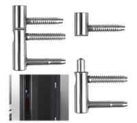 2 Pièces Gond Porte Paumelle a Visser Charnières de Porte Paumelle Gonds Porte Acier Charnières de Porte à Visser Paumelles de Porte Trident Conique pour Meubles, Portes(<60 Kg de Capacité de Charge)