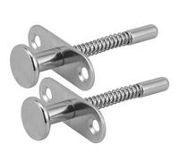 2 Pièces Goupille de Verrouillage à Ressort en Fer | Fixation par Vis, Fermeture Sécurisée, Remplacement Pratique pour Meuble, Berceau, Fenêtre et Travaux Domestiques Courants