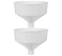 2 Pièces Grand Entonnoir à Conserves Large, Plastique Blanc | Grosse Capacité, Ouverture Large, Usage la Cuisine et Bouteilles, Résistant à L’usure, Compatible