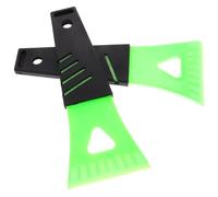 2 Pièces Grattoir à Glace pour Voiture Léger en PVC et PP, Vert Clair | Outil Compact de 85g, Usage Hivernal, Commande D’une Main, pour Rétroviseur et Congélateur