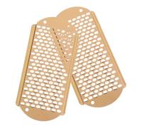2 Pièces Grattoir à Pieds en Acier Inoxydable, Compact et Portable | Voyage et Maison, Prise Confortable, Maniement Facile, Entretien Pied, Gris