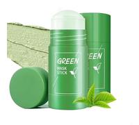 2 pièces Green Tea Mask Stick, bâton de masque au thé vert, Nettoie en Profondeur, Hydratant, Contrôle de l'Huile et Élimination des Points Noirs sur Tous Types de Peau pour Hommes et Femmes