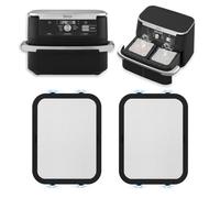 2 Pièces Grille Anti Projection pour Air Fryer Ninja 10,4 L, Protéger efficacement la bobine de chauffage, Protecteur contre les éclaboussures en Silicone à Réutiliser pour Ninja AF500EU