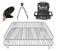 2 Pièces Grille Antiadhésif Pour Ninja Woodfire Barbecue Électrique & Fumoir, Accessoires De Gril Compatible Avec Ninja Woodf
