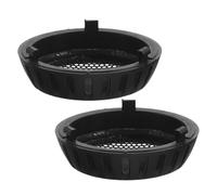 2 Pièces Grille Arrière Ronde en Nylon pour Sèche-Cheveux, Filtre de | Cache Protecteur Lisse et Épais, Nettoyage Facile, Compatible Divers Modèles Cylindriques Domestiques