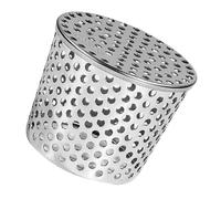 2 Pièces Grille D’évacuation Ronde, Panier Conique | Maille Perforée, Argenté, pour Balcon et Ventilation de Toit, Faible Entretien, Limite les Débris