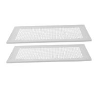 2 Pièces Grille de Ventilation au Sol 4×10 Pouces, Encastrée | Surface Antidérapante, Ajustement sans Espace, Maille Alvéolée, Protège les Sols Bois, Dirige Mieux le Flux D’air