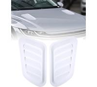 2 Pièces Grille d'entrée d'air Capot pour Mazda 5 I Bj. 2005-2010, ABS Plastique Décorative Prise d'air Ventilation Carrosserie Accessoires,White