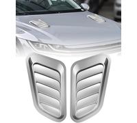 2 Pièces Grille d'entrée d'air Capot pour Opel Astra 2021-2024, ABS Plastique Décorative Prise d'air Ventilation Carrosserie Accessoires,Silver