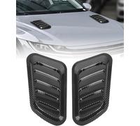 2 Pièces Grille d'entrée d'air Capot pour Porsche Macan 2014-2025, ABS Plastique Décorative Prise d'air Ventilation Carrosserie Accessoires,Carbon Fiber