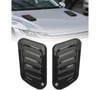 2 Pièces Grille d'entrée d'air Capot pour Renault Clio IV Clio 4 2014-2020, ABS Plastique Décorative Prise d'air Ventilation Carrosserie Accessoires,Black