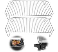 2 Pièces Grille pour Ninja Woodfire, Acier Inoxydable Antiadhésif Barbecue Cuisine Support de Gril Compatible avec Ninja Woodfire et Fumeur BBQ Camping Pique-Nique Accessoires de Gril