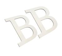 2 Pièces Grosse Lettre Murale Décorative B en Bois 12 Pouces Beige | Peindre Soi-même, Décoration DIY pour Maison et Fête, Installation Simple