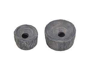 2 pièces Grotte de Peau de Reptile, souche d'arbre en résine, décor de Terrarium de réservoir Essentiel Accessoires de cachette Humide for Petits Reptiles Gecko à crête, Gecko léopard(L)