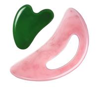 2 Pièces Gua Sha Corps Cellulite, Gua Sha Visage, GuaSha Massage Board for Body and Face, Muscle Relaxation,Back,Neck,Shoulders,Thighs