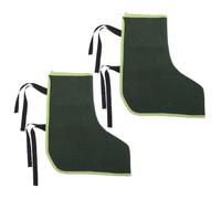 2 Pièces Guêtres de Soudage en Toile, Protège-bottes Réglables | Coutures Renforcées, Couverture Complète du Pied, Isolation Thermique, Enfilage Rapide, Maintien Ajustable pour Travaux