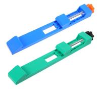 2 Pièces Guide de Coupe Réglable, Positionnement Bois | Largeur Ajustable sans Outil, Verrouillage Rapide par Bague, ABS Métal, pour Rails et Projets Maison