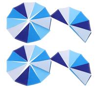 2 Pièces Guirlande de Petits Triangles Suspendue, Élégante | Non-tissé, Décor Intérieur Extérieur, pour Plafonds et Encadrements, Tables, Événements Printaniers