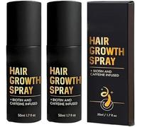 2 Pièces Hair Growth Spray, Biotin Hair Thickening Spray For Thinning Hairs, With Ginger Root Extract, He Shou Wu, Castor Oil, Reduced Shedding, Promotes Fuller & Stronger Hairs For Women & Men