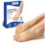 2 Pièces Hallux Valgus Bandage, Hallux Valgus Protection Chaussettes Avec Talonnette, Séparateur D'orteils Valgus pour homme et femme, Peau
