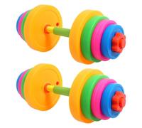 2 Pièces Haltère Plastique, Poids Réglable, pour Garçon et Filles | 3,7 Kg Rempli D’eau ou 5,7kg au Sable, Finition Lisse, Coordination et Motricité