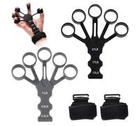 2 Pièces Hand Grip Musculation,Entraîneur De Doigts Musculation, Exerciseur De Doigts En Silicon,3 Niveaux De Résistance,Pour Améliorer La Force Des Doigts Et Des Poignets,Pour Le Sport