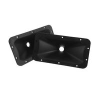 2 Pièces Haut-parleur Pavillon Aigu à Visser Noir 1-1/16 Pouces | Flare Plastique, Diamètre D’entrée 1-1/16, Installations Fixes et Tournée, Large Compatibilité