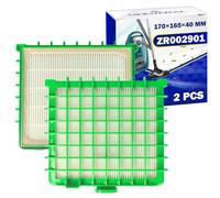2 Pièces HEPA Filtre pour Aspirateur 170 x 165 x 40 mm avec le Code Original ZR002901 pour Rowenta - Garantie de 10 Ans - MONTERAL
