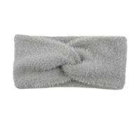 2 pièces hiver chaud bandeaux en peluche for les femmes doux large noeud Turbans dames accessoires de cheveux Pour Hiver(Gray)